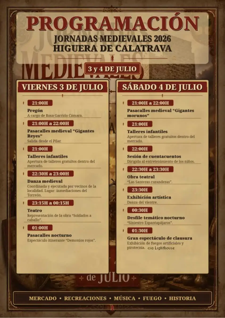 Jornadas Medievales en Higuera de Calatrava (JaƩn) 2026