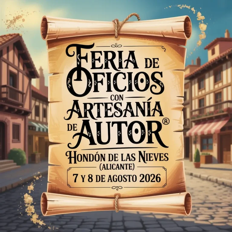 Feria de Oficios con Artesanía de Autor® de Hondón de las Nieves (Alicante) 2026