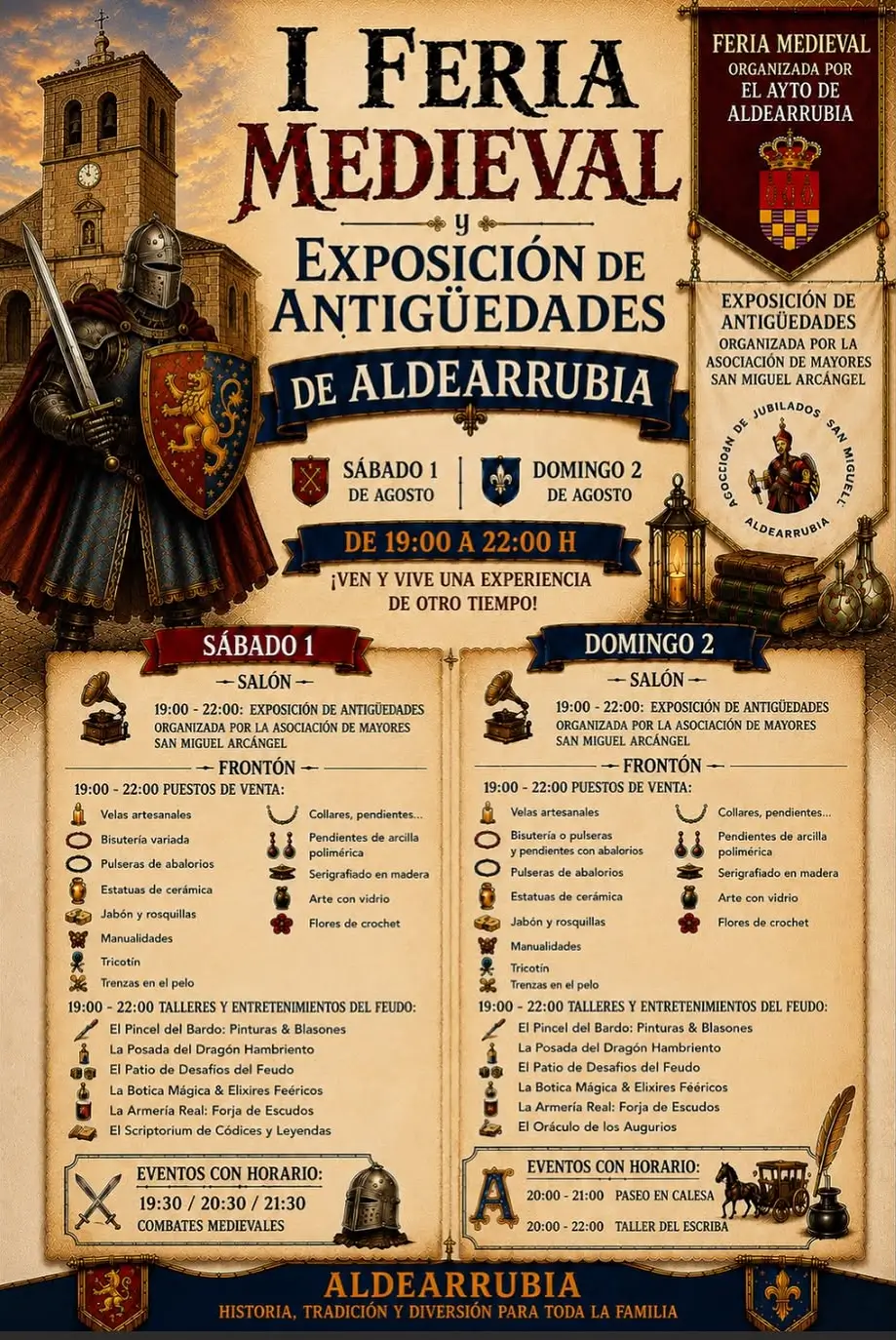 I Feria Medieval y Exposición de Antigüedades de Aldearrubia (Salamanca) 2026