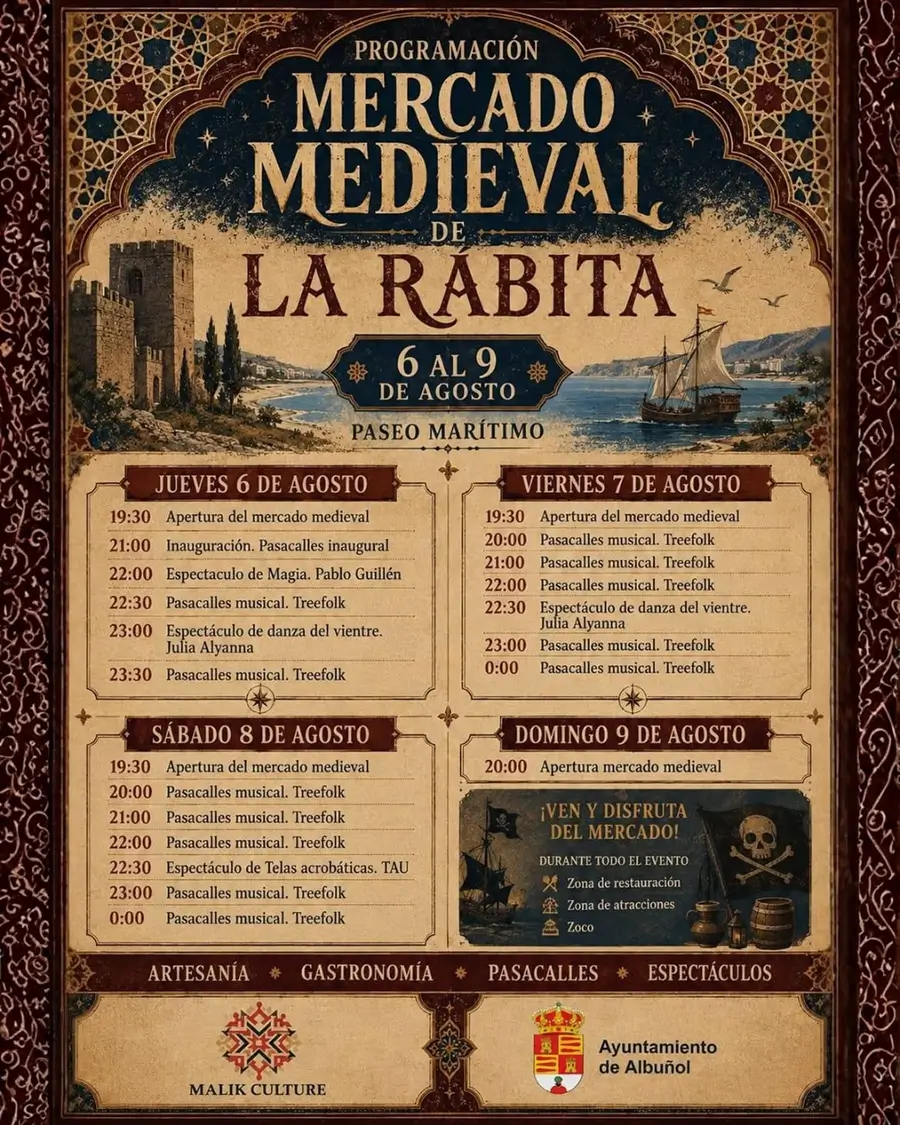 Mercado Medieval de La Rábita (Granada) 2026