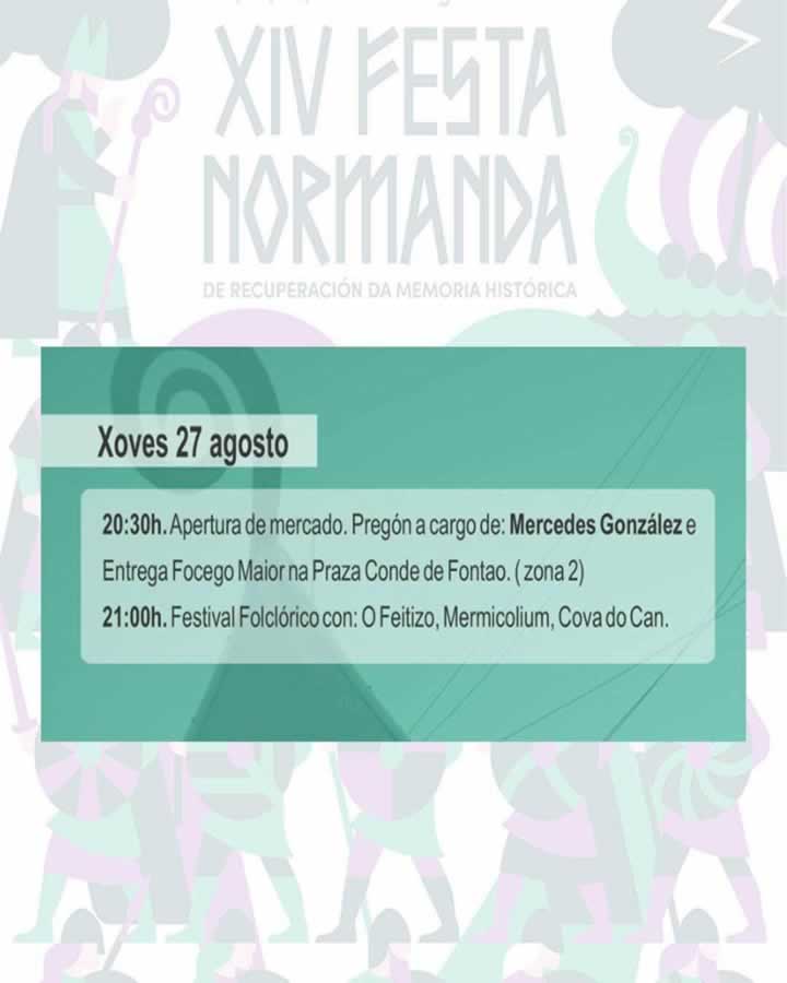 Programa - XIV Festa Normanda de Foz (Lugo) 2026