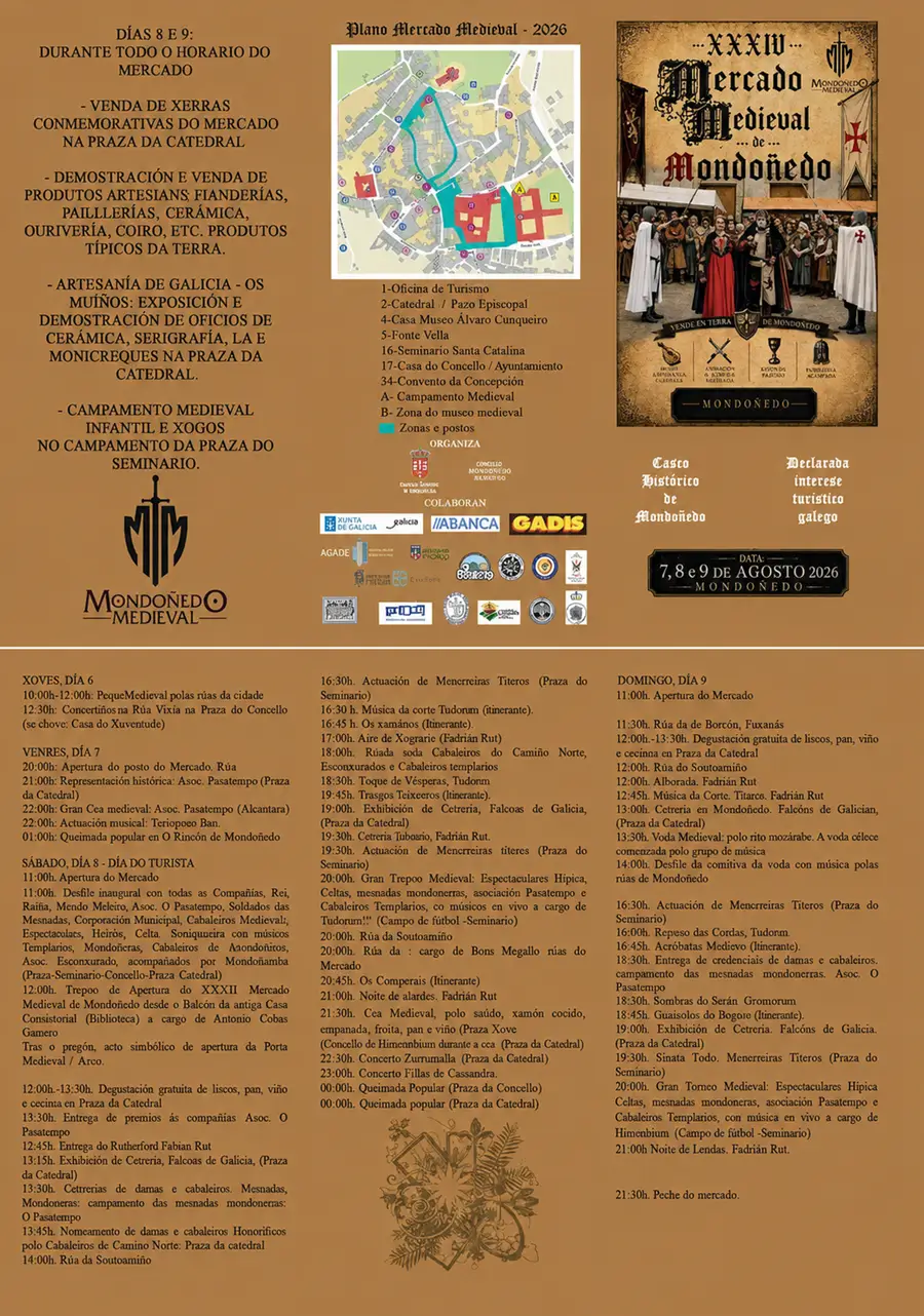 XXXIV Mercado Medieval de MondoƱedo (Lugo) 2026