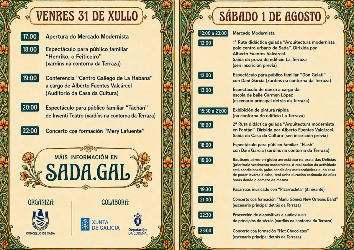 XV Feira Modernista de Sada (A Coruña) 2026