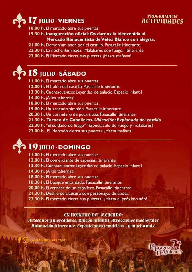 Mercado Renacentista de Vélez Blanco (Almeria) 2026