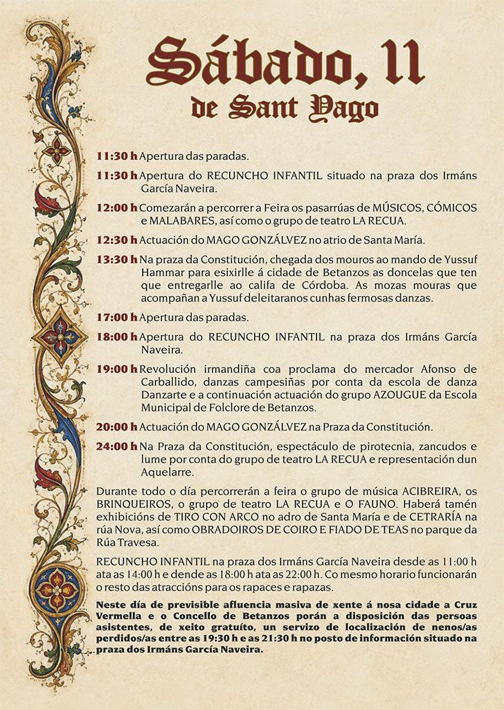 XXVII Feira Franca Medieval de Betanzos (A Coruña) 2026