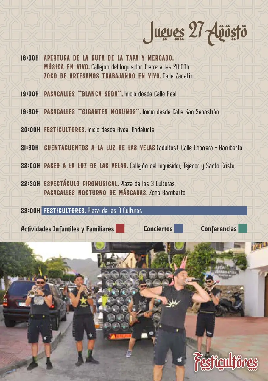 Programa Festival Frigiliana 3 Culturas (Málaga) 2026
