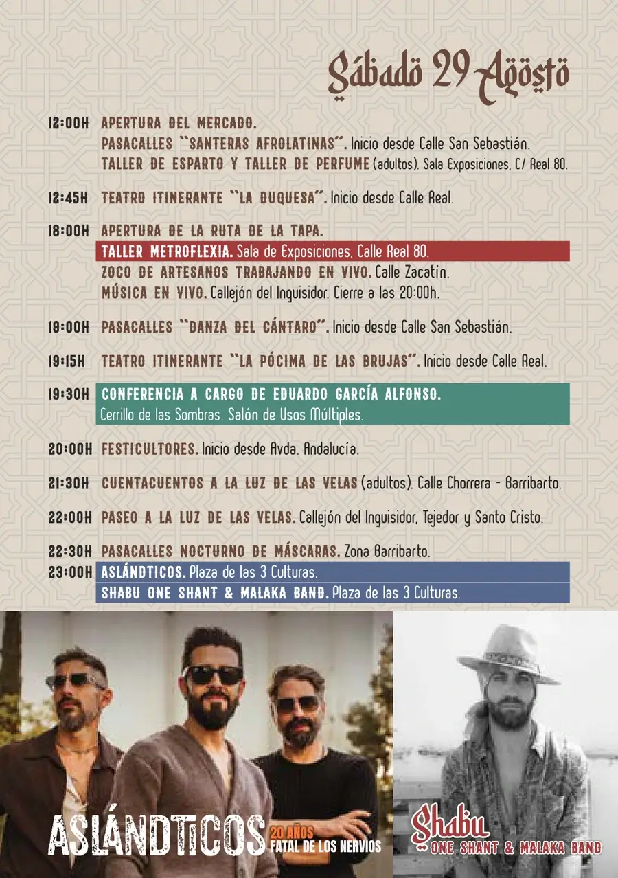 Programa Festival Frigiliana 3 Culturas (Málaga) 2026