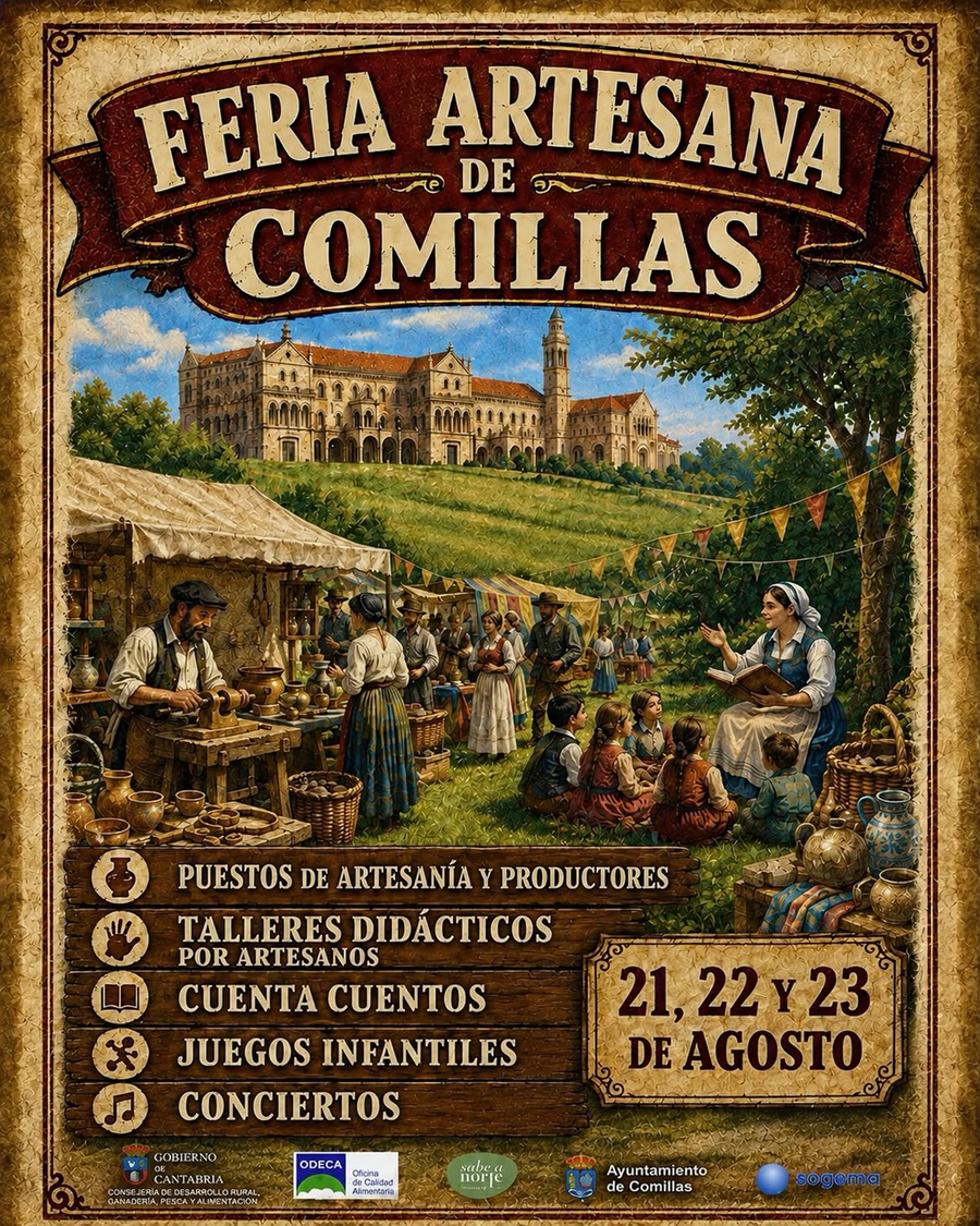 Feria Artesana de Comillas (Cantabria) 2026