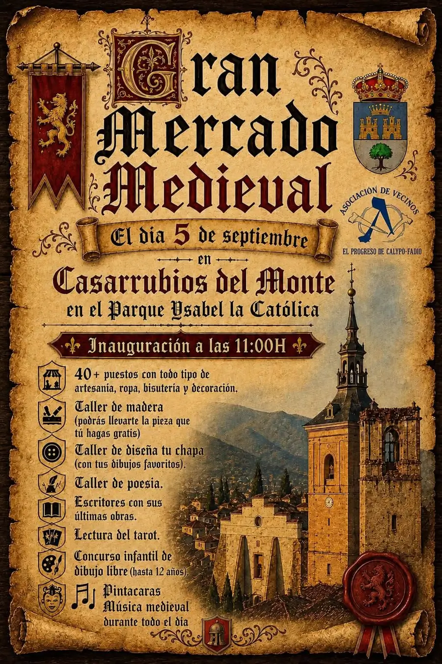 Gran Mercado Medieval Casarrubios del Monte (Toledo) 2026