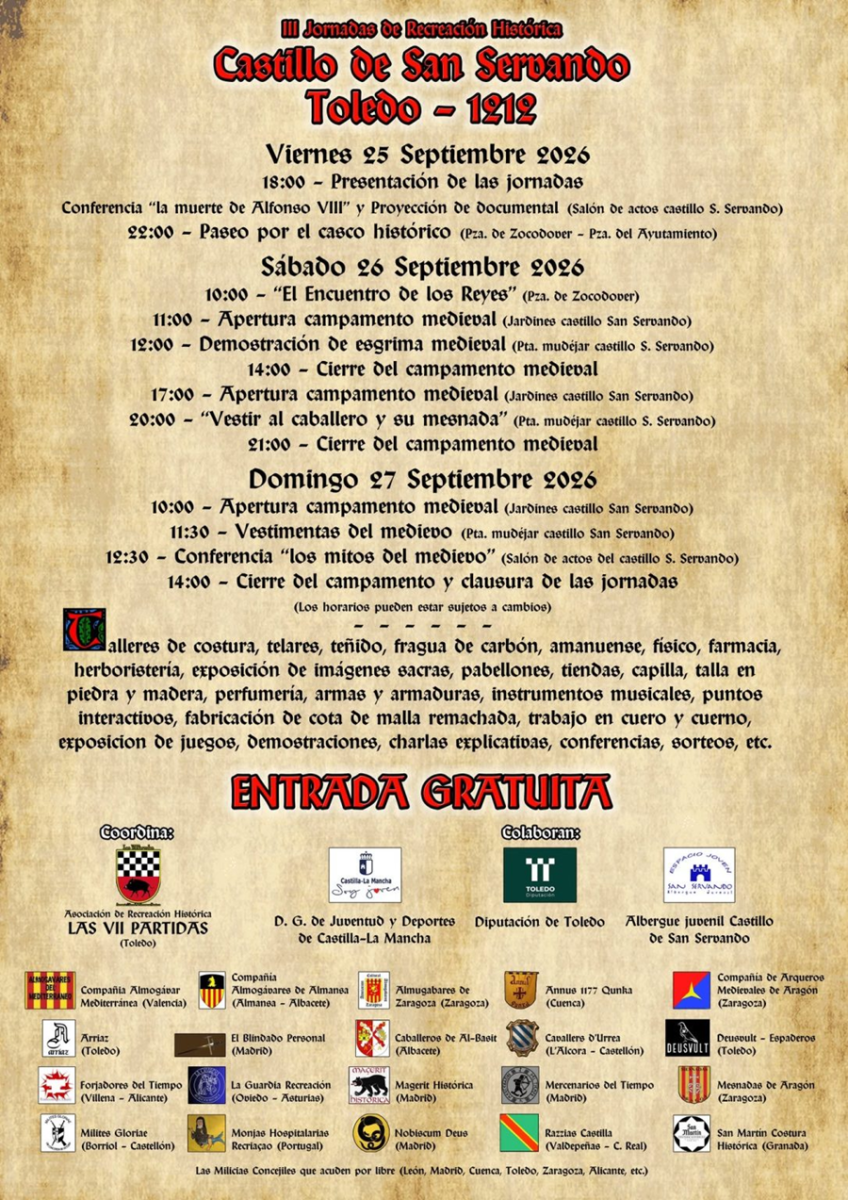 III Jornadas de Recreación Histórica Castillo de San Servando – Toledo 1212_01