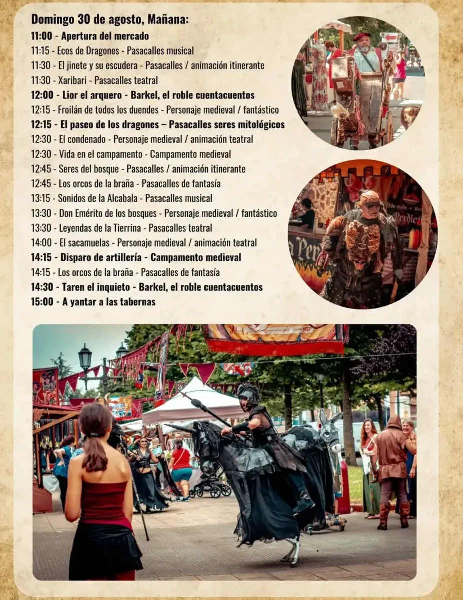 Programa Mercado Medieval de Avilés (Asturias) 2026
