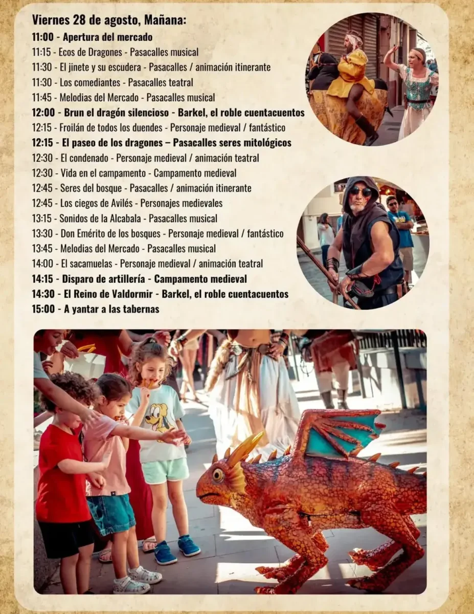 Programa Mercado Medieval de Avilés (Asturias) 2026