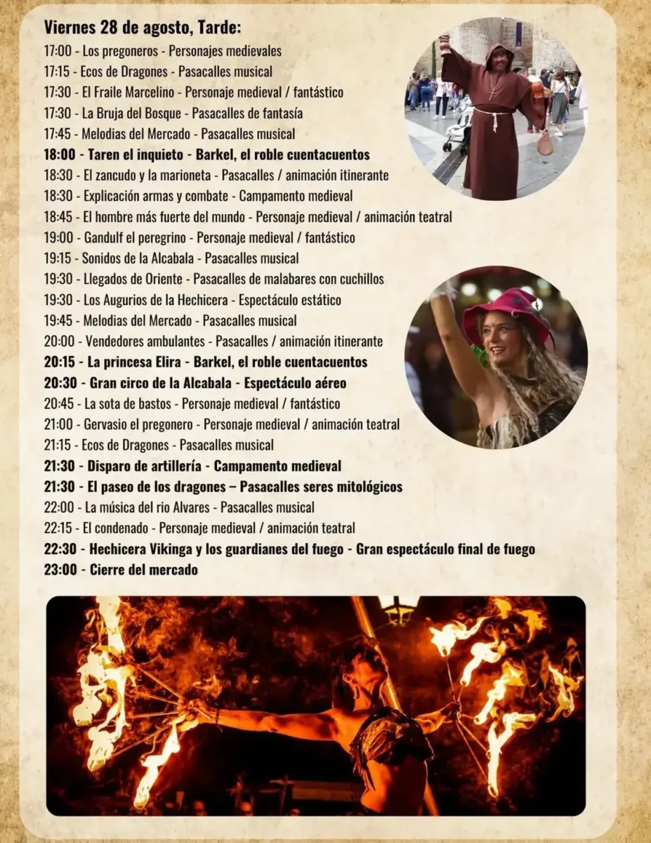 Programa Mercado Medieval de Avilés (Asturias) 2026