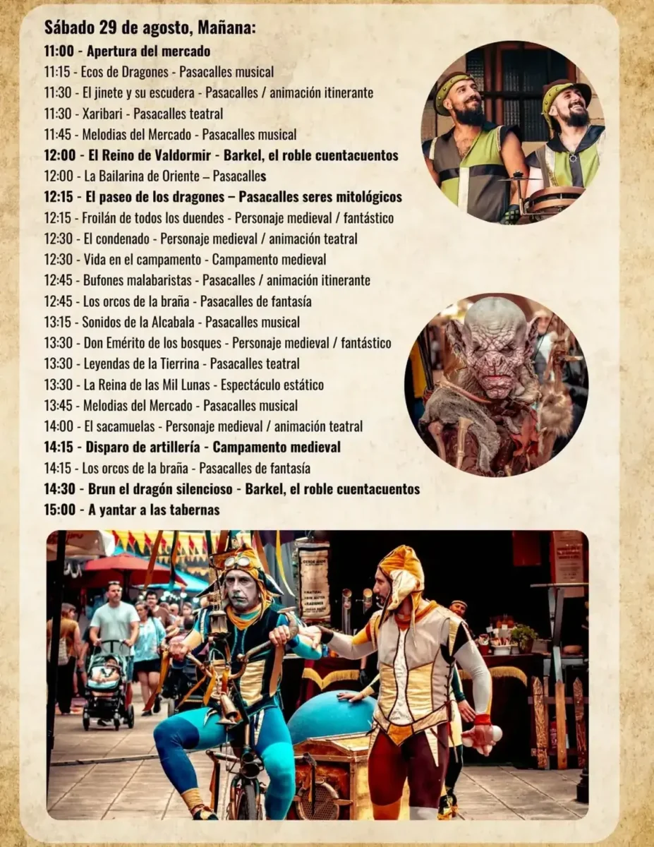 Programa Mercado Medieval de Avilés (Asturias) 2026