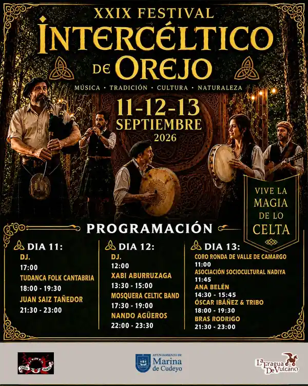 XXIX Festival Intercéltico de Orejo (Cantabria) 2026