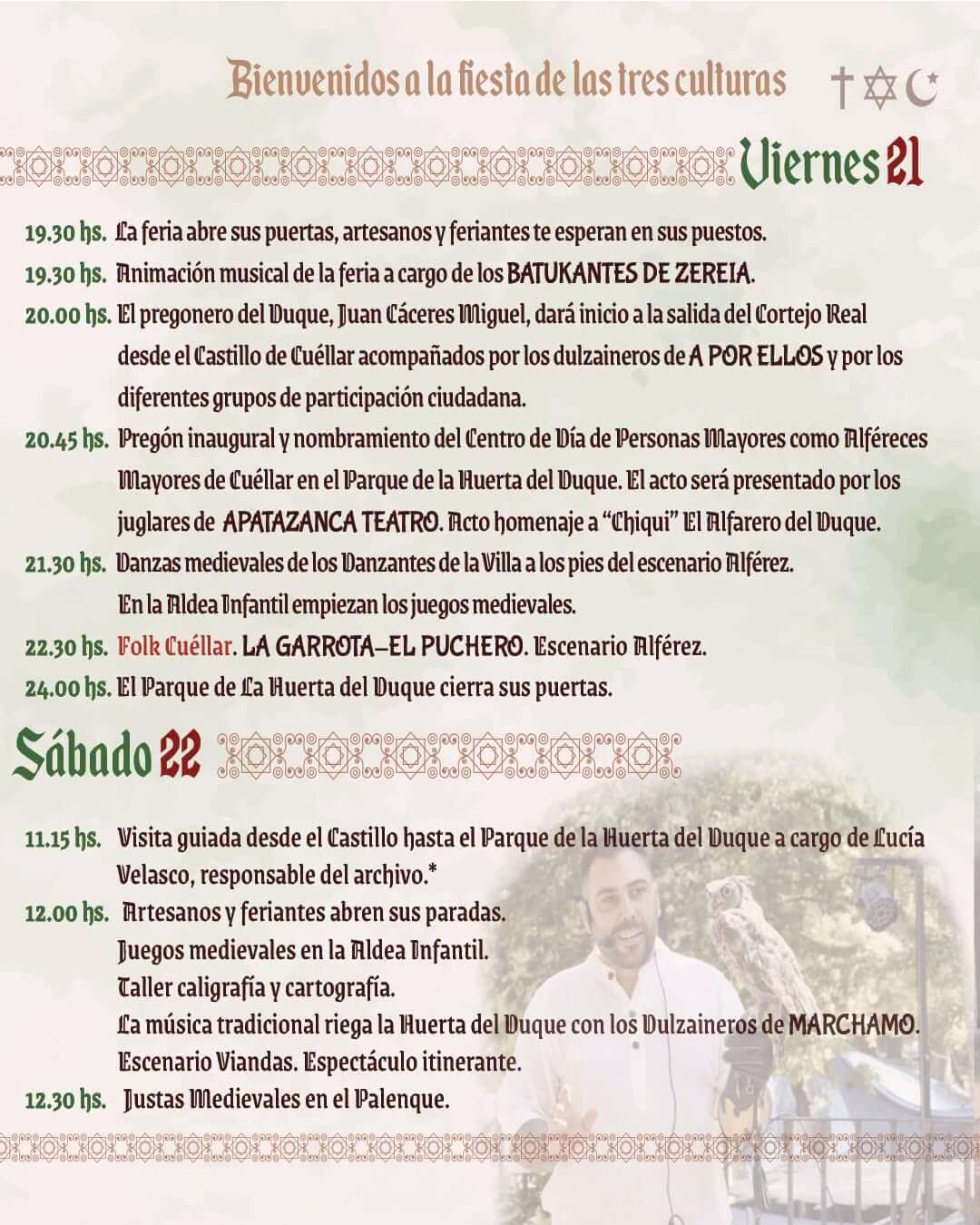 Programa XXX Feria Mudéjar de Cuéllar (Segovia) 2026