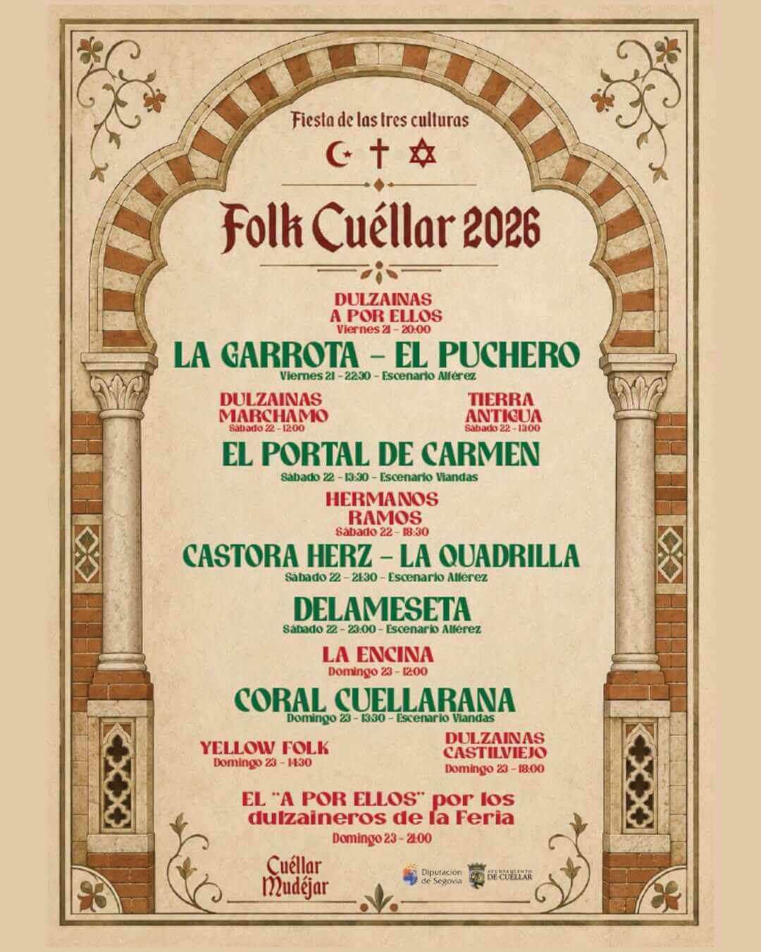 Programa XXX Feria Mudéjar de Cuéllar (Segovia) 2026