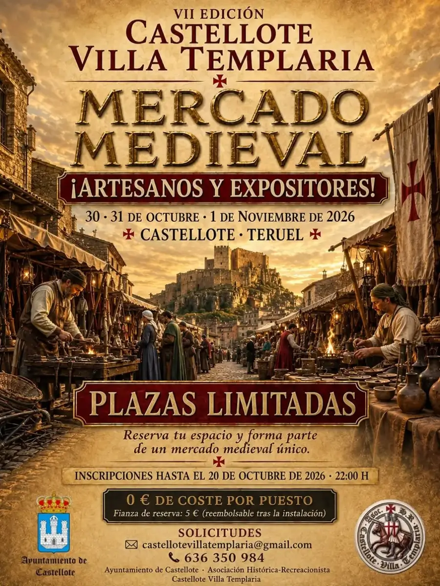 VII Mercado Medieval Castellote Villa Templaria (Teruel) 2026