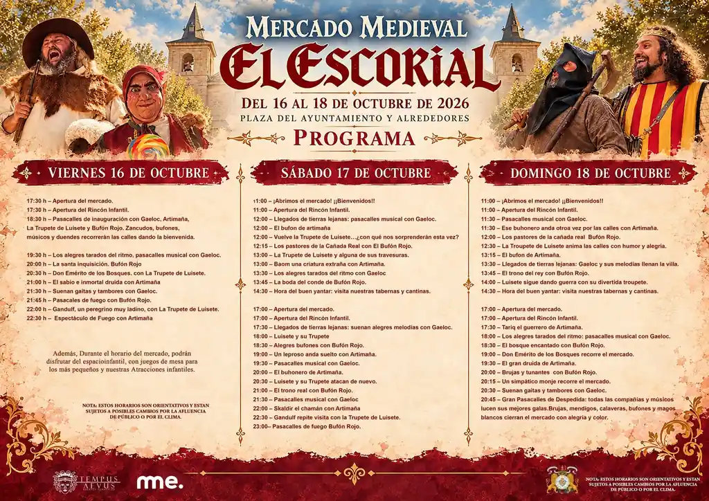 Mercado Medieval de El Escorial (Madrid) 2026
