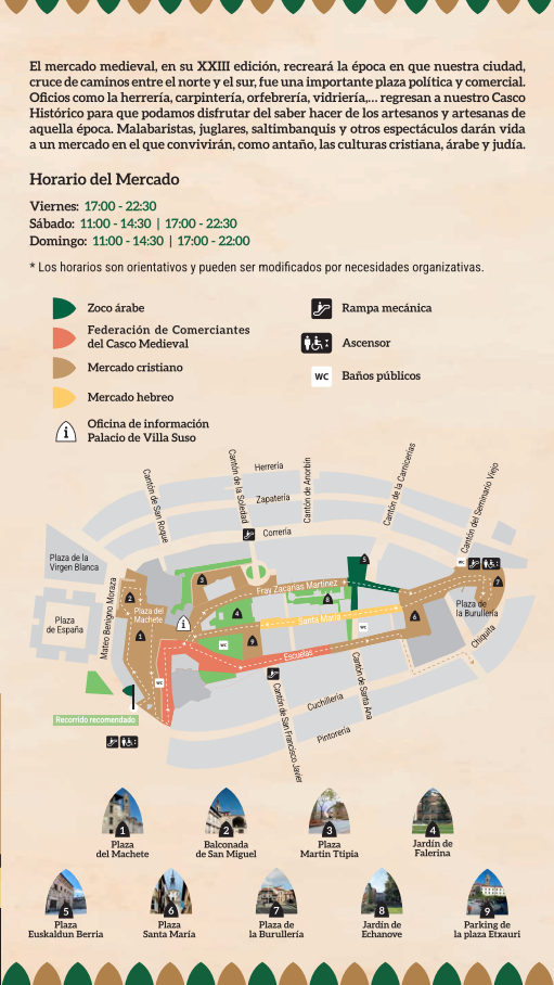 Programa del Mercado Medieval de Vitoria-Gasteiz 2026
