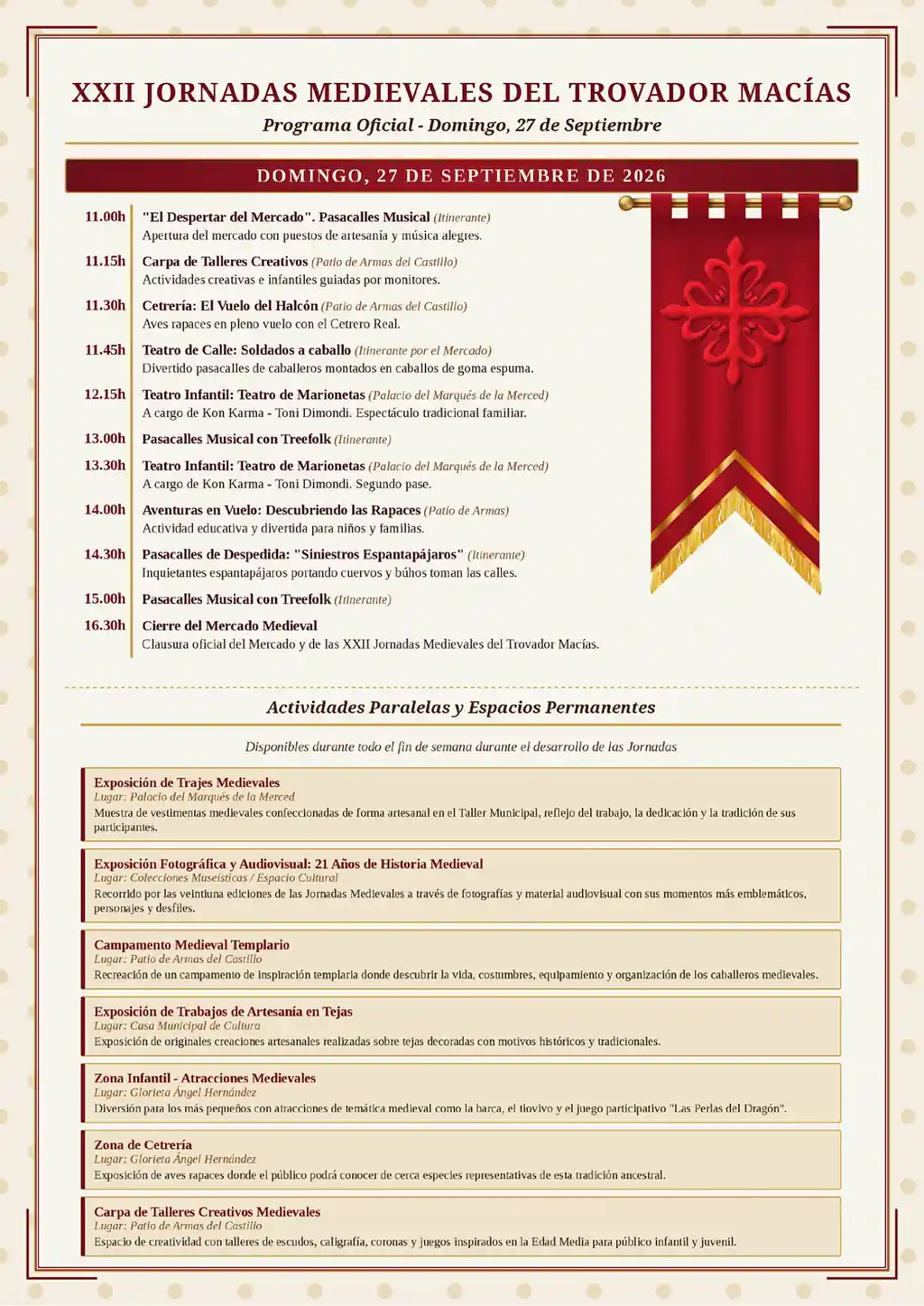 XXII Jornadas Medievales del Trovador Macías 2026