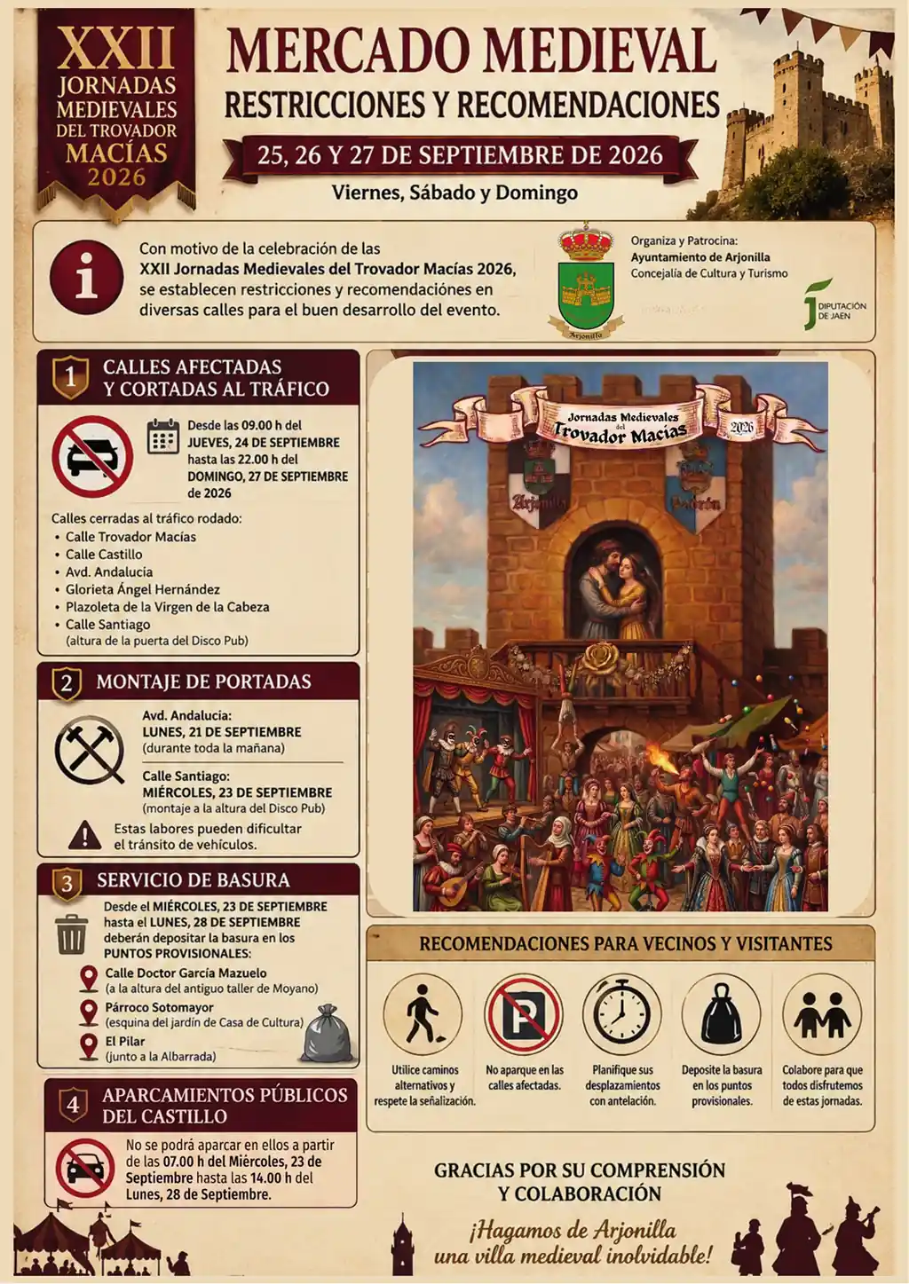 XXII Jornadas Medievales del Trovador Macías 2026