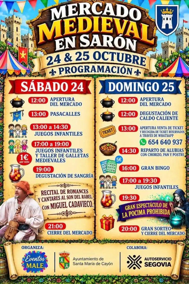 Mercado Medieval de Sarón (Cantabria) 2026