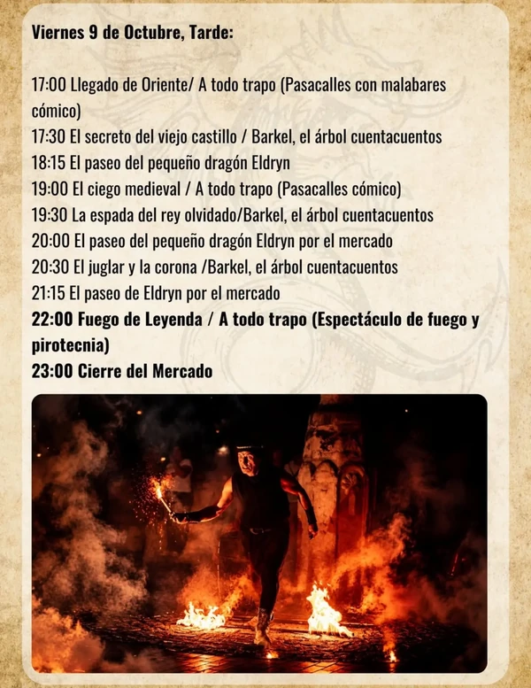 Programa del Mercado Medieval de Soria 2026