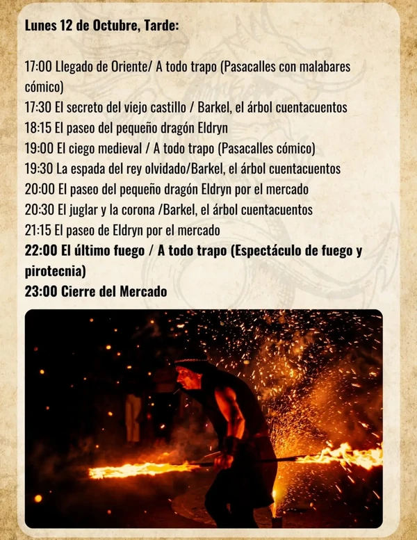 Programa del Mercado Medieval de Soria 2026