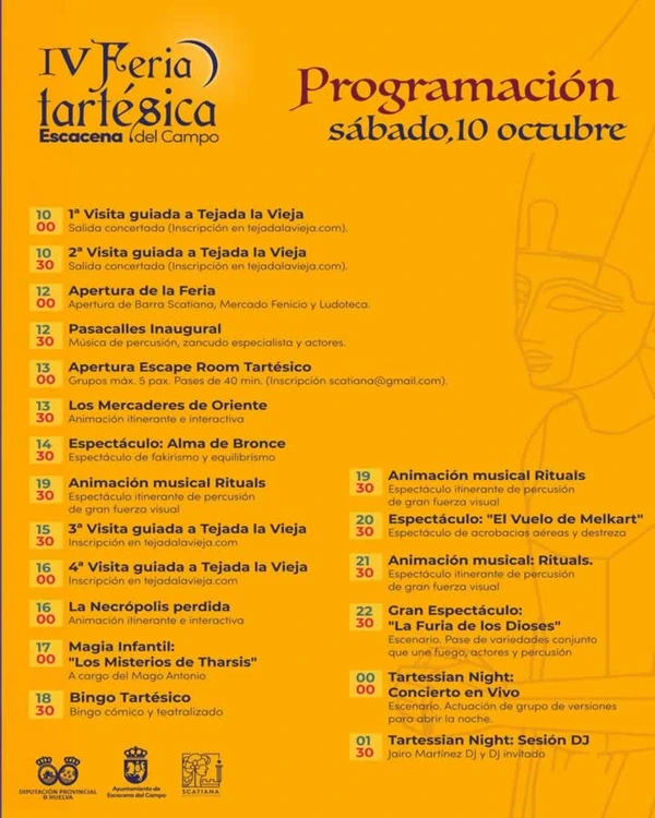 Programa y cartel de la IV Feria Tartésica