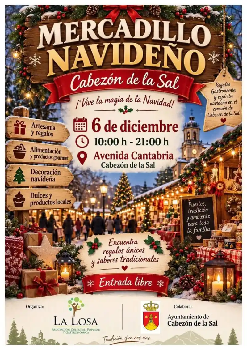 Mercadillo Navideño de Cabezón de la Sal (Cantabria) 2026